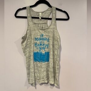 A Beauty but a Funny girl Beauty and the‎ beast inspired tank top